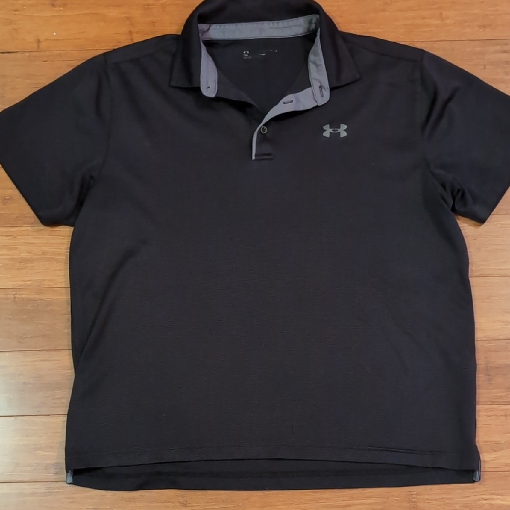 Under Armour Men's Polo Shirt in Black and Gray